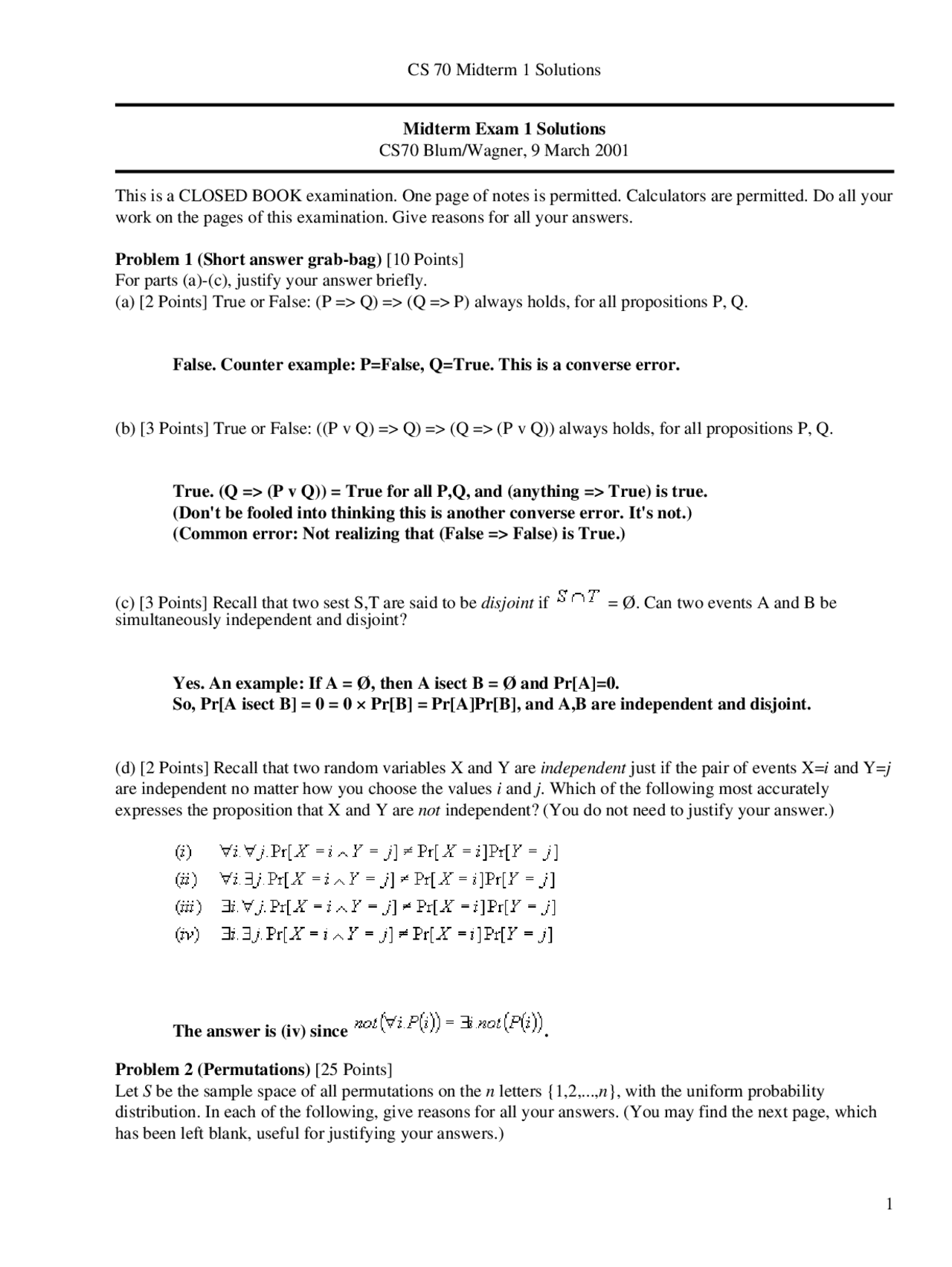 Uniform Probability - Discrete Mathematics and Probability Theory ...