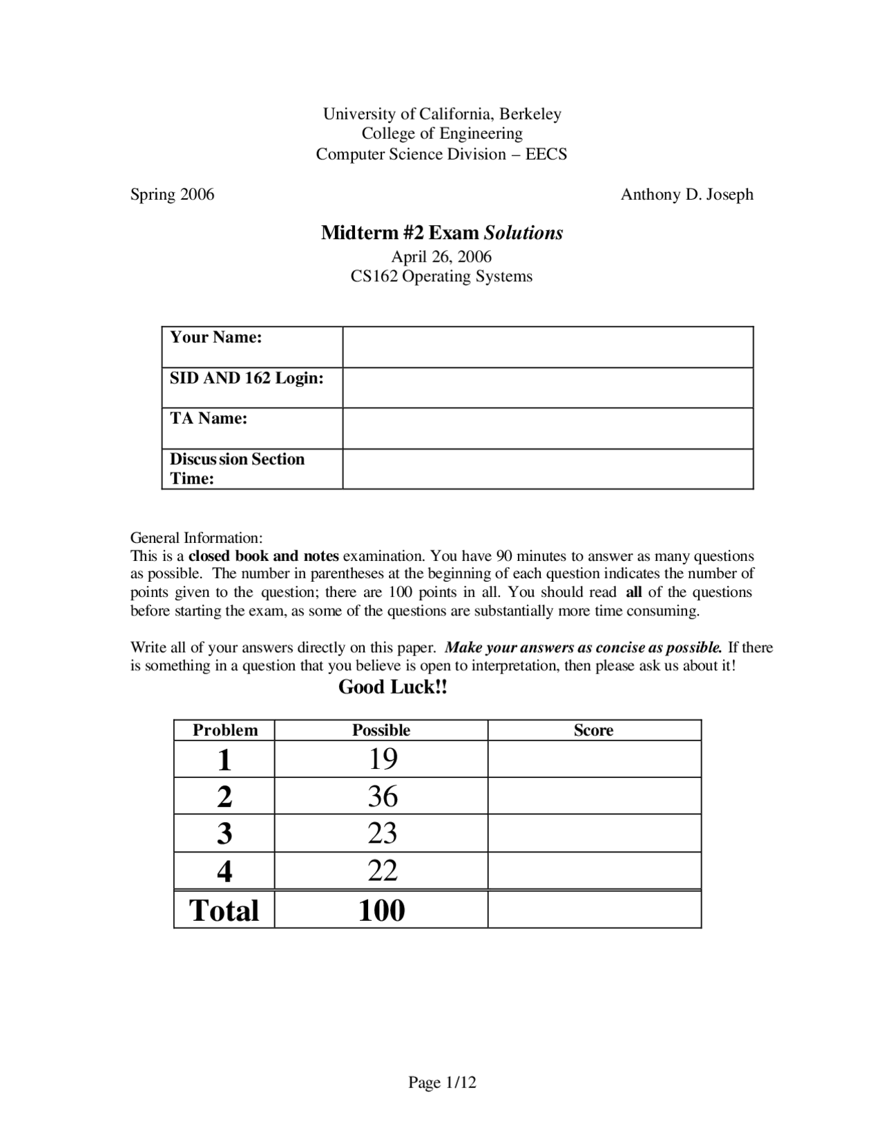 Precise Exceptions - Operating Systems and System Programming - Solved ...
