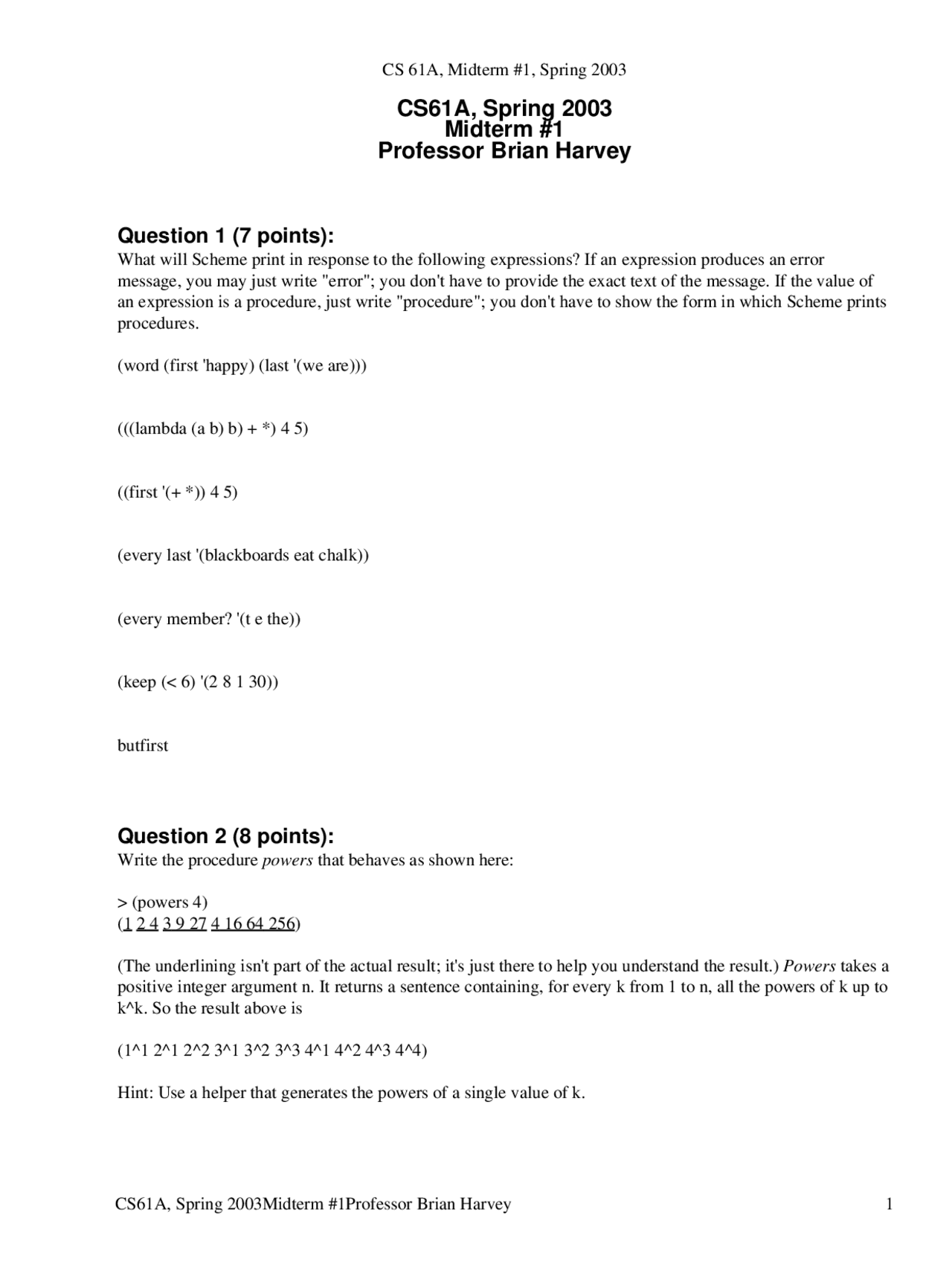 Procedure Powers The Structure And Interpretation Of Computer Program
