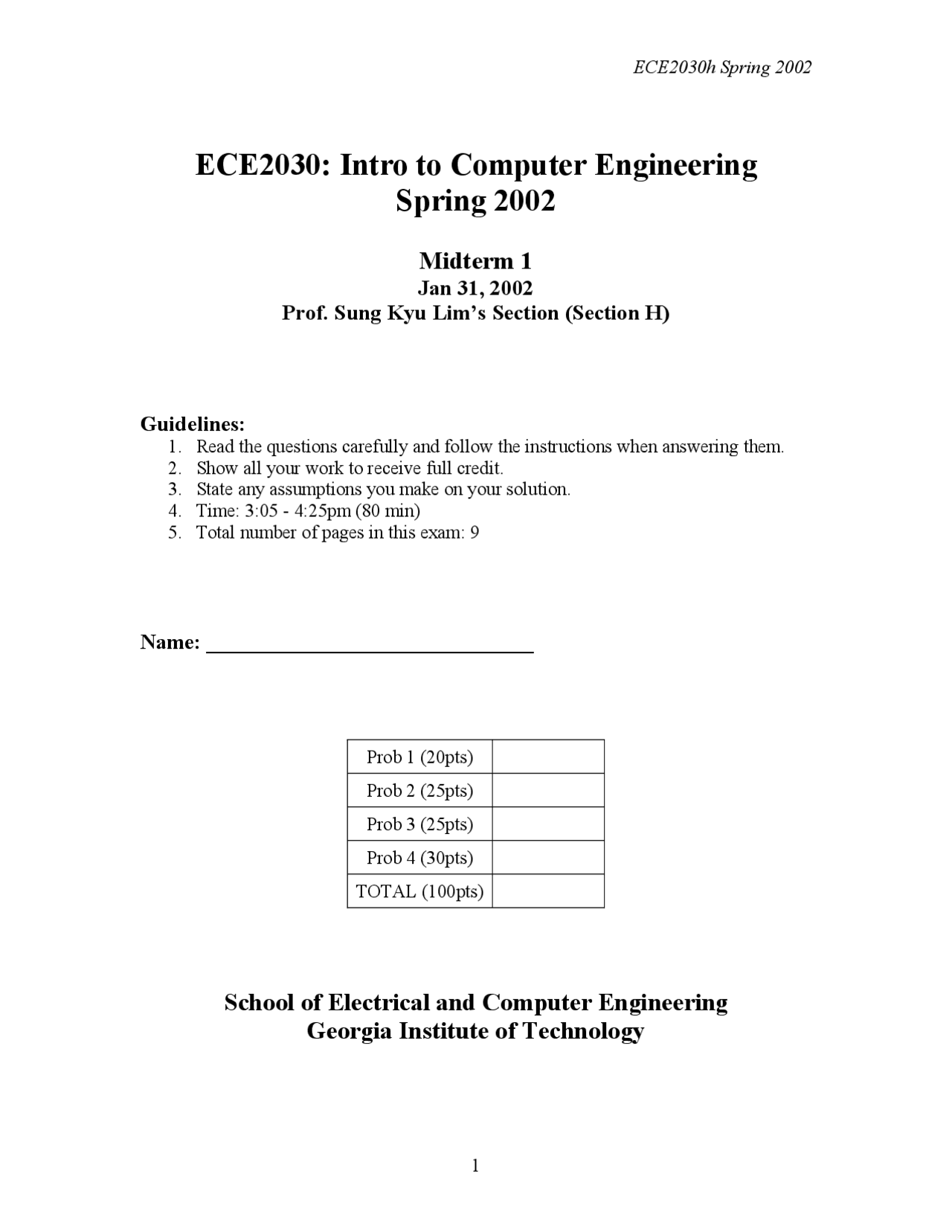 Maxterm Expression - Computer Engineering - Exam | Exams Computer ...