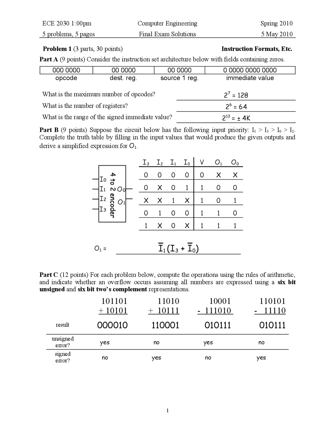 Compute It Level 24 Answer Key Part Implement - Computer Engineering - Solved Exam - Docsity