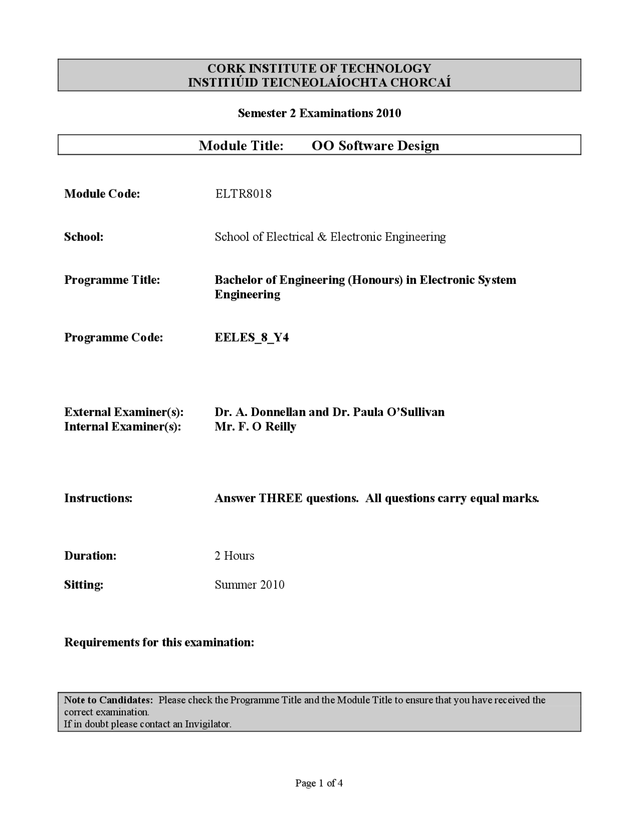 Stock Tracking System Software Design Exam Docsity