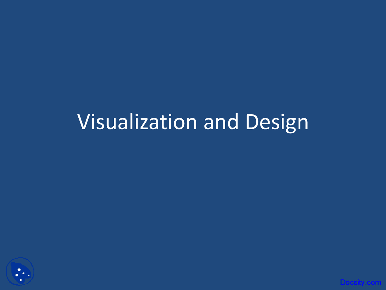 Visualization and Design - Engineering Graphics - Lecture Slides - Docsity