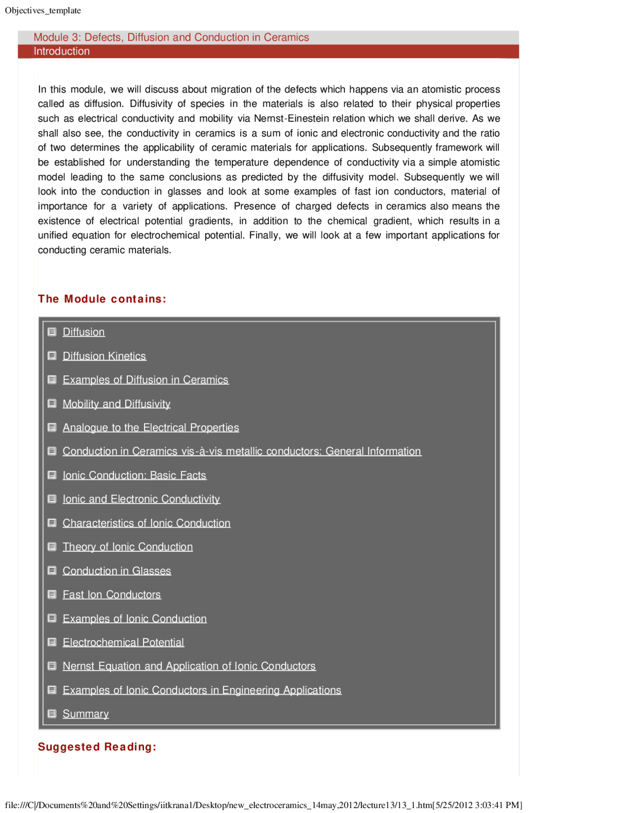 Defects, Diffusion - Electroceramics - Lecture Notes - Docsity