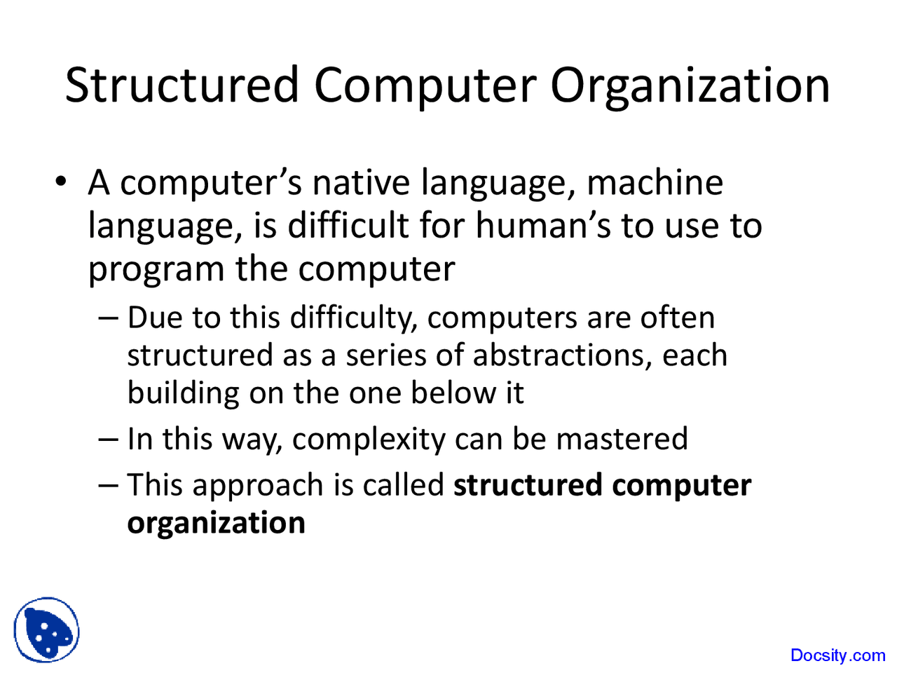 Structured Computer Organization - Principles of Computer Architecture ...