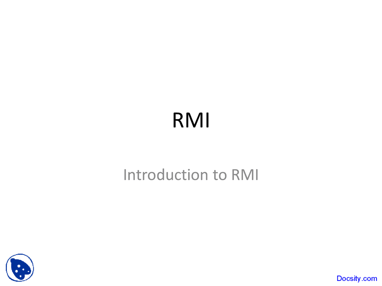 Java Remote Method Invocation (RMI) - An Introduction | Slides Java ...