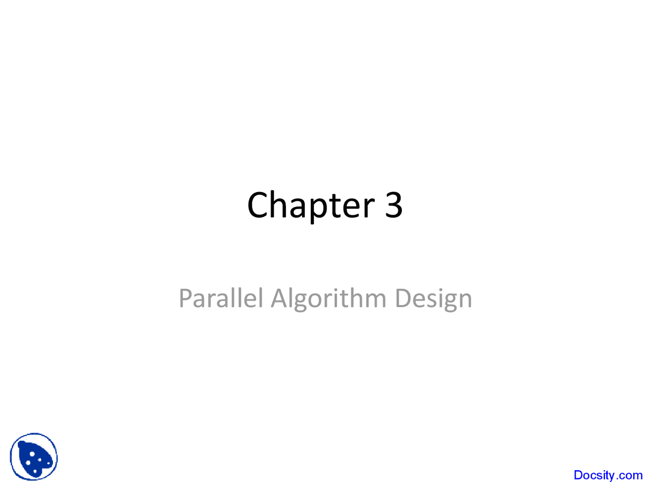 Parallel Algorithm Design - Parallel and Distributed Computing ...