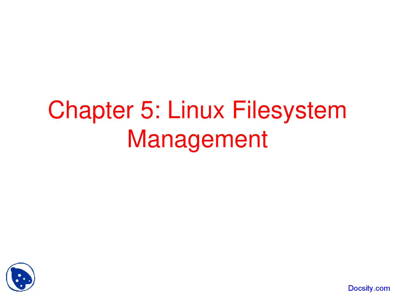 Filesystem Hierarchy Standard - Unix Systems - Lecture Slides - Docsity