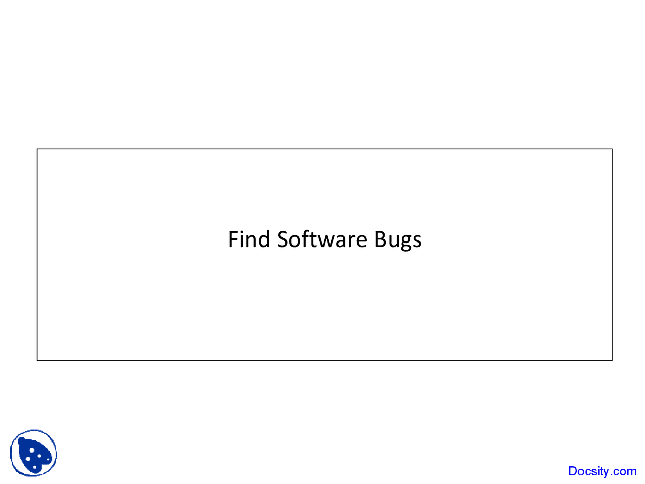 Find Software Bugs - Malware and Software Vulnerability Analysis ...