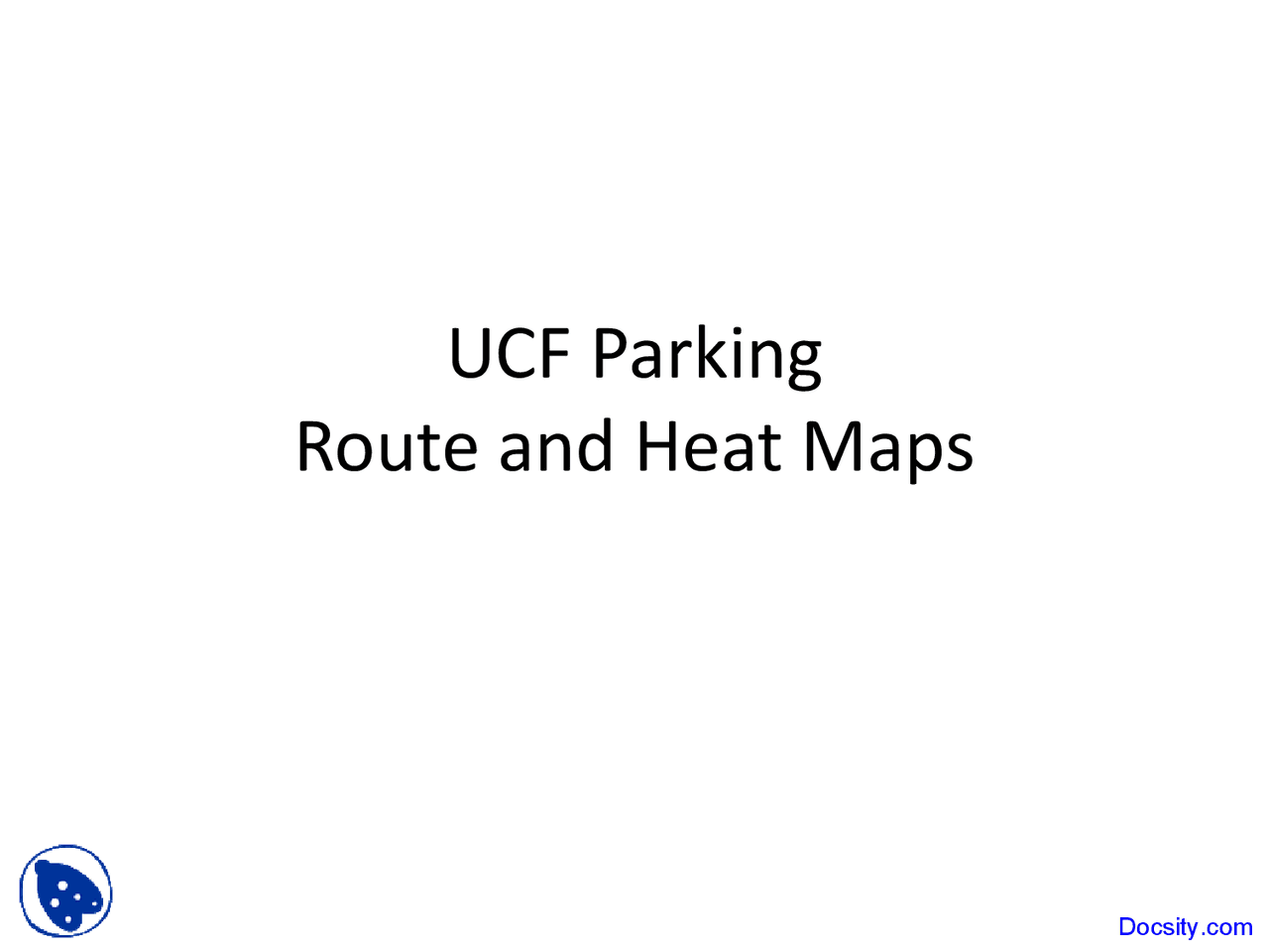 Route and Heat Maps - Wireless Networks - Lecture Slides - Docsity