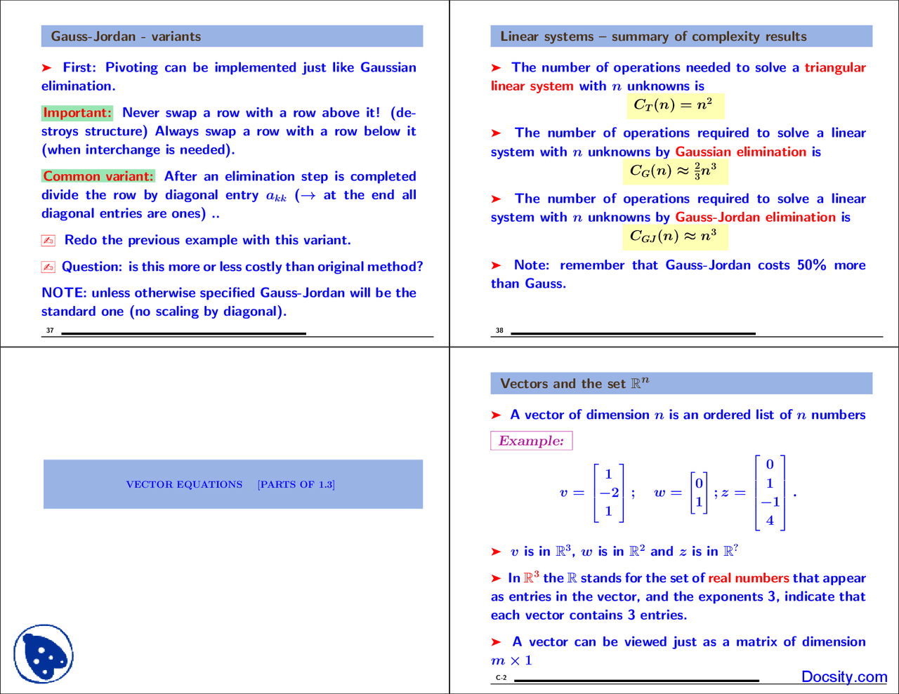 Vector Computer Science Ks3 Vectors - Computer Sciences - Lecture Slides - Docsity