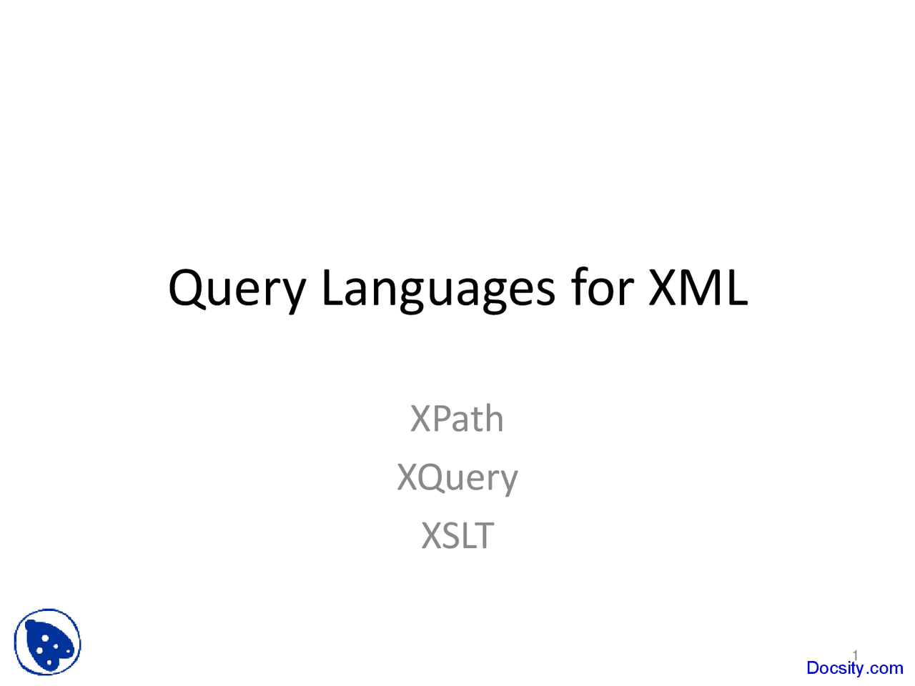Query Languages - Database Systems - Lecture Slides | Slides Database ...