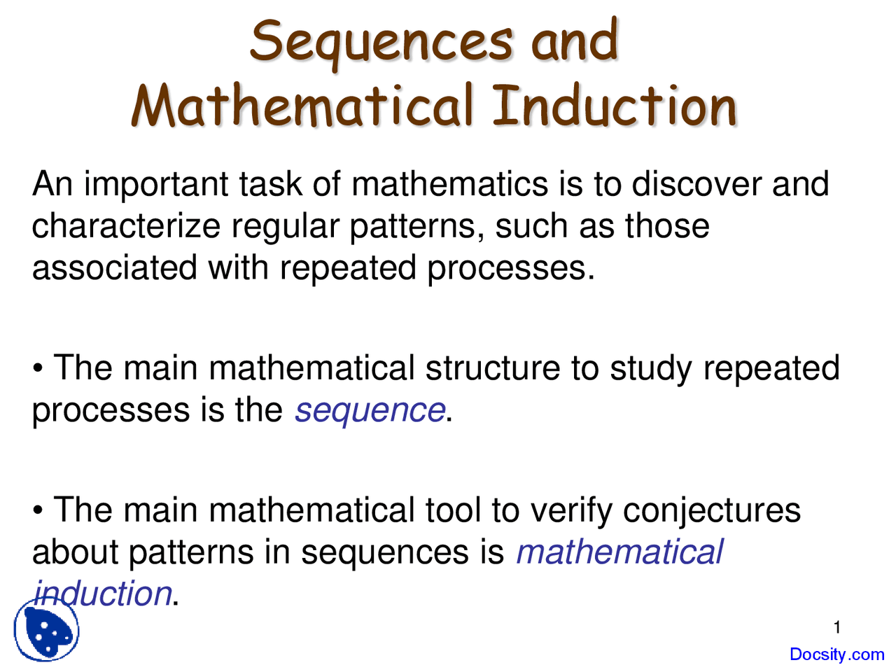 Sequences - Discrete Mathematics - Lecture Slides | Slides ...