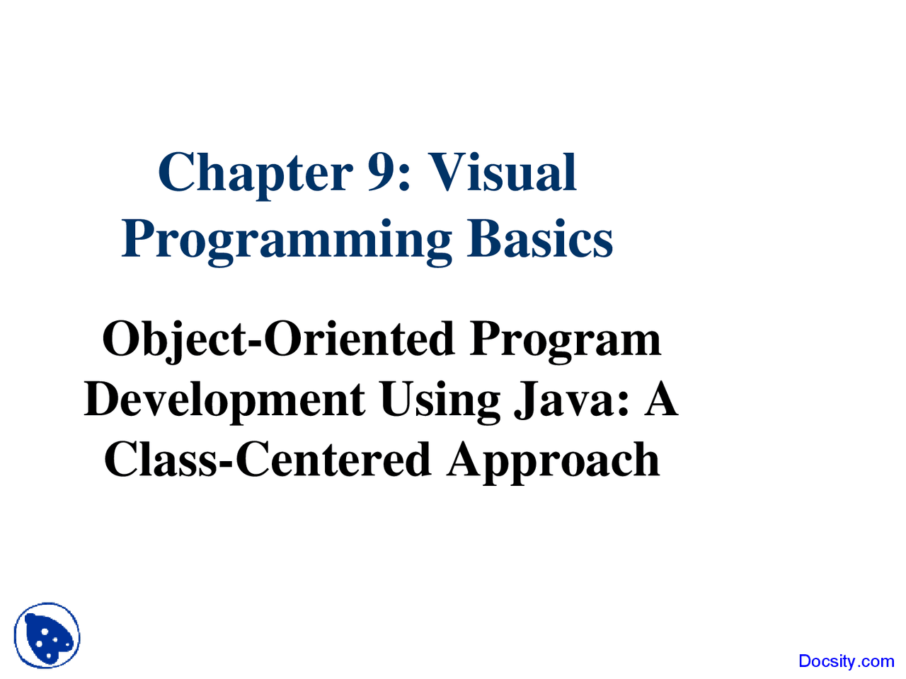 Programming Basics - Business Application Programming - Lecture Slides ...