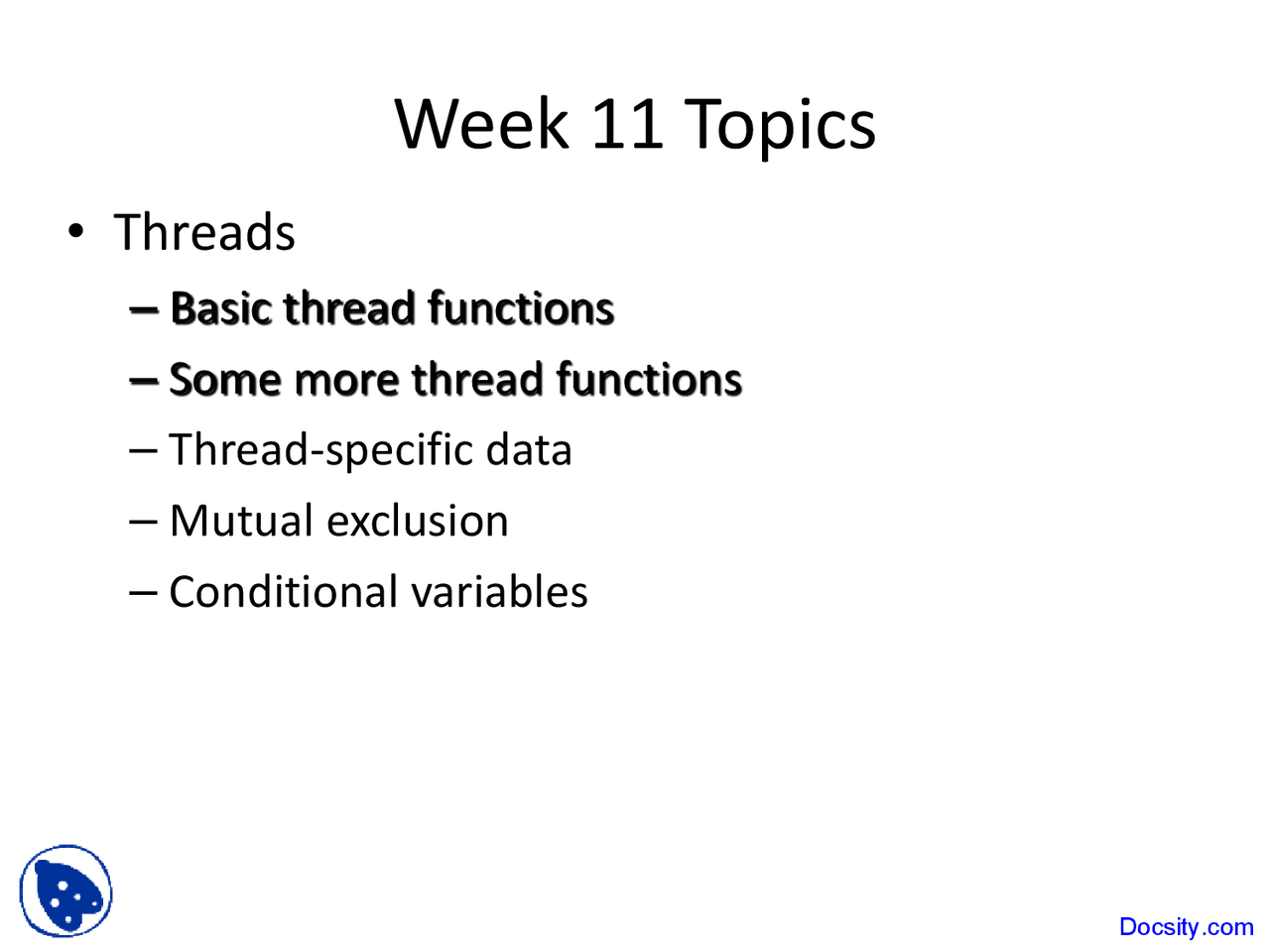 Basic Thread Functions - Advanced Unix Programming - Lecture Slides ...