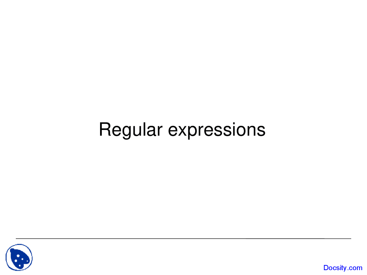 Regular Expressions Two - Automata and Complexity Theory - Lecture ...