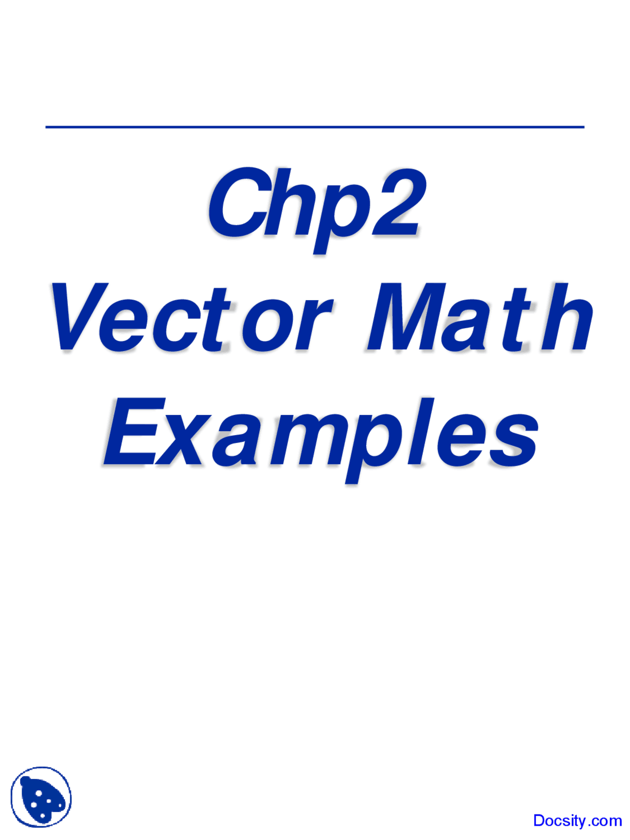 Vector Math - Engineering Mechanics - Statics - Lecture Slides - Docsity