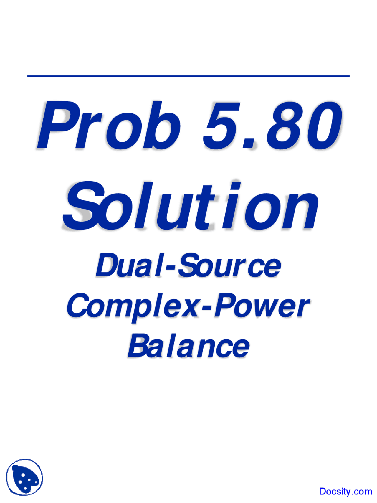 Dual-Source - Engineering Electrical Circuits - Lecture Slides - Docsity