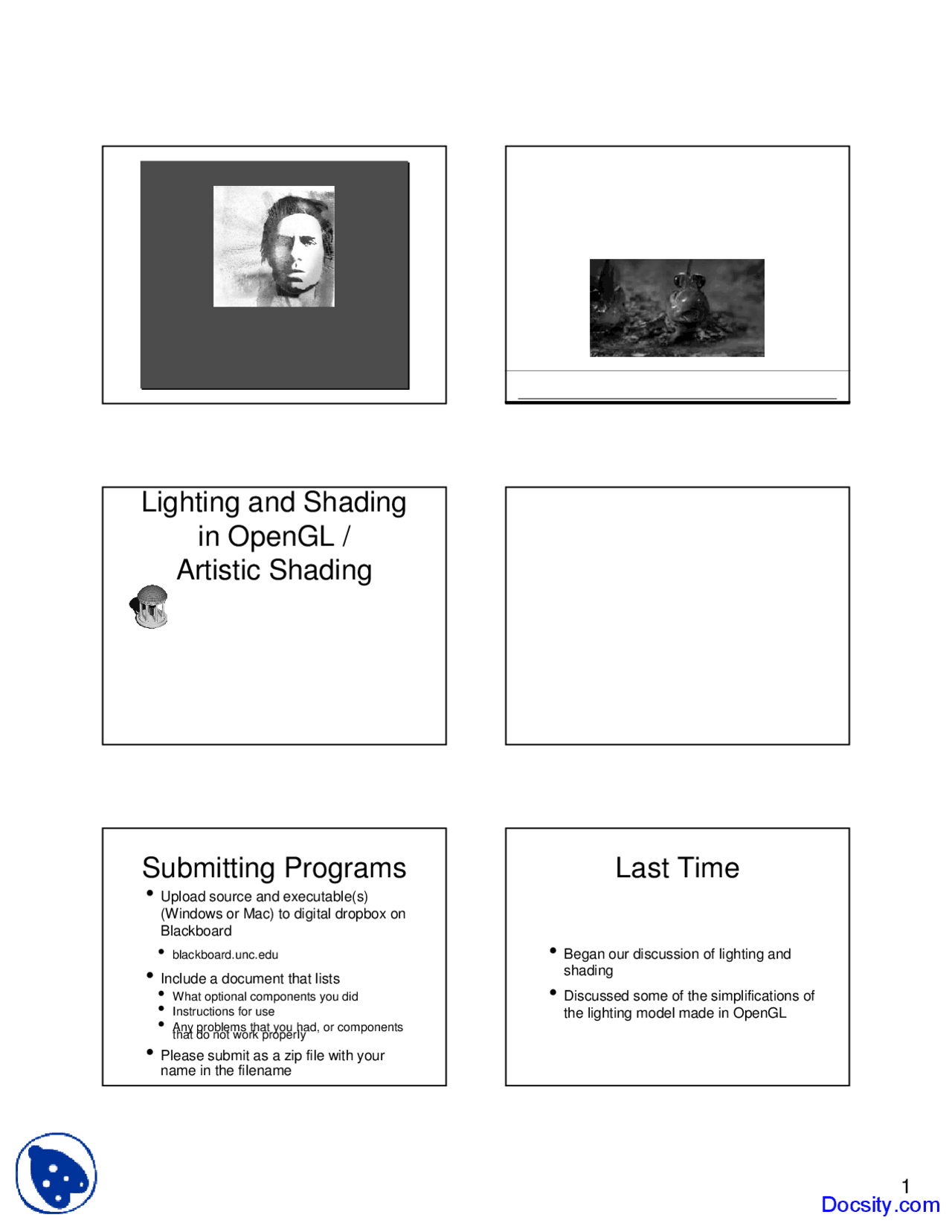Lighting and Shading Two - Introduction to Computer Graphics - Lecture ...
