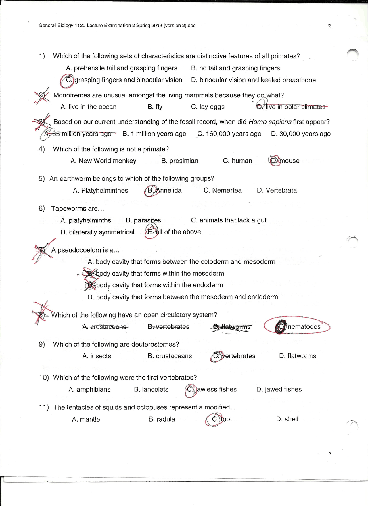 66 Multiple Choice Question on General Biology with Answers | BIOL 1120 ...