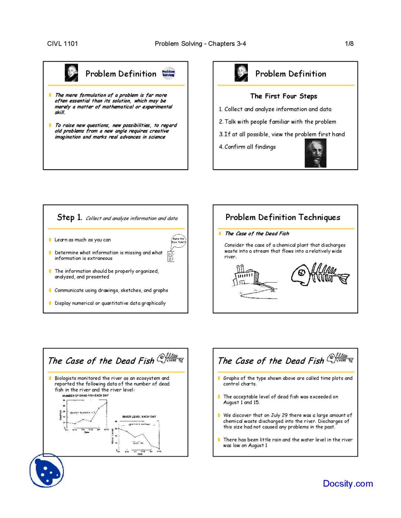 Problem Definition - Civil Engineering Measurements - Lecture Slides ...