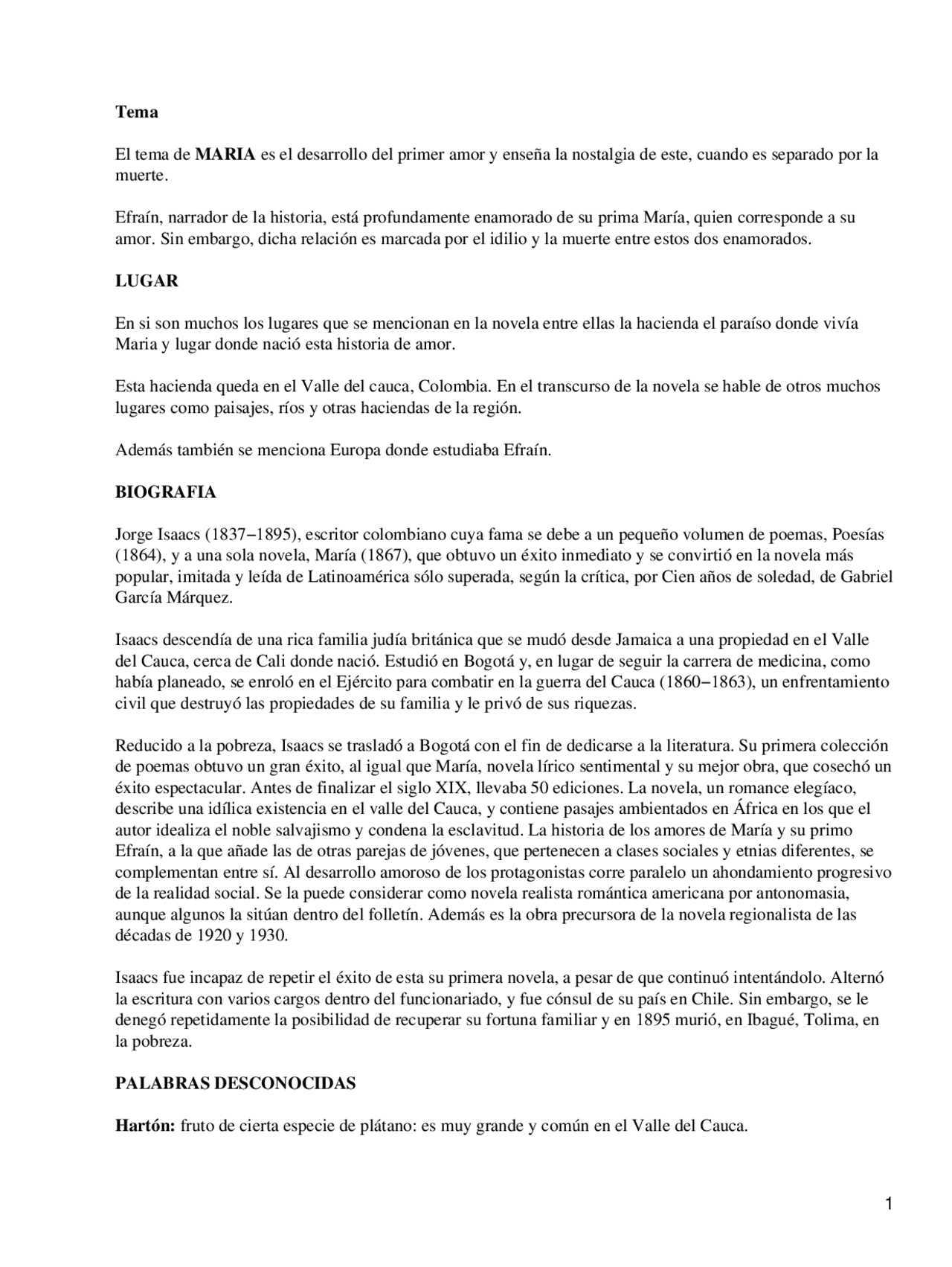 Maria Novela Apuntes Literatura Docsity