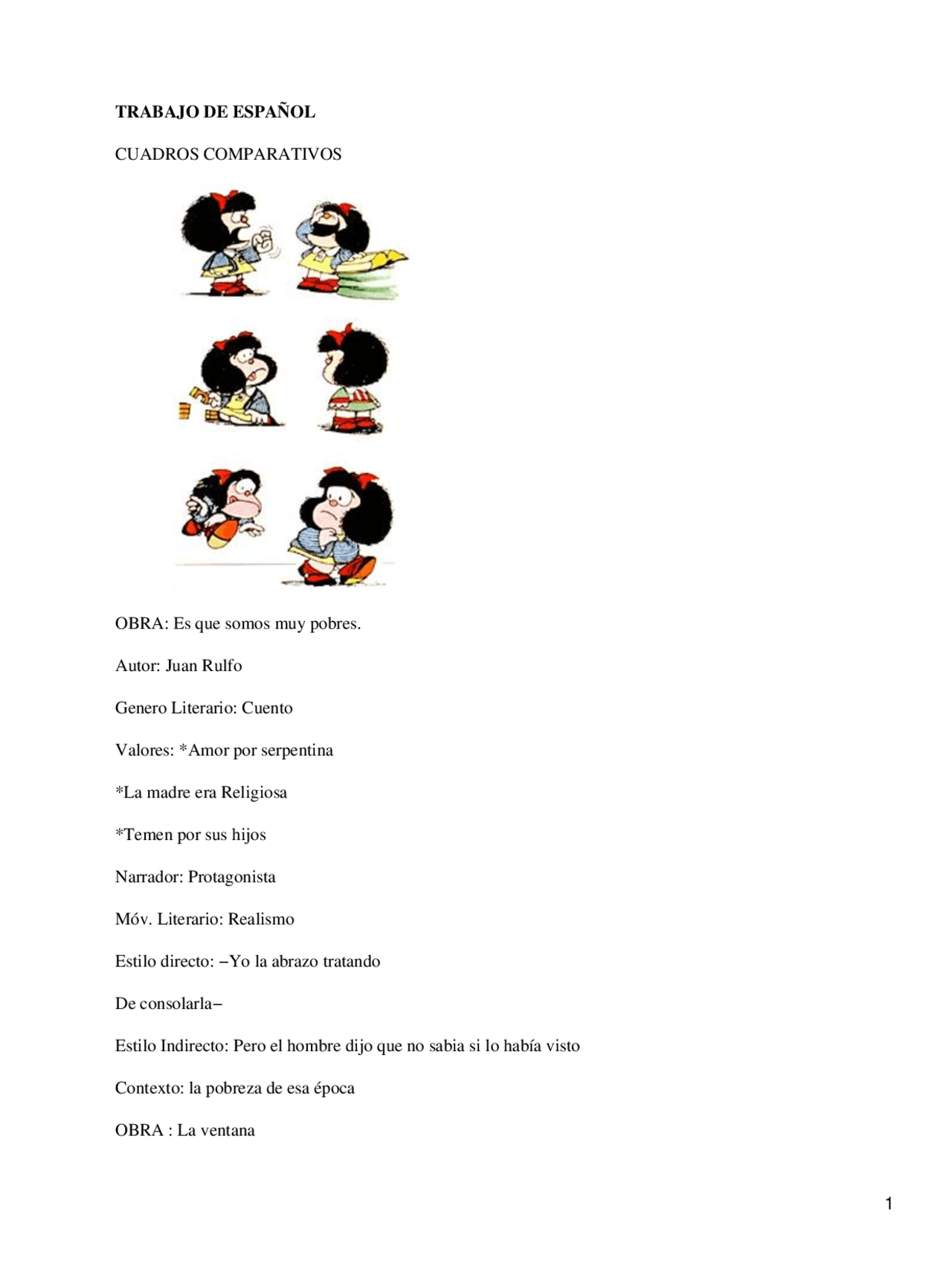 Es Que Somos Muy Pobres Apuntes Literatura Docsity