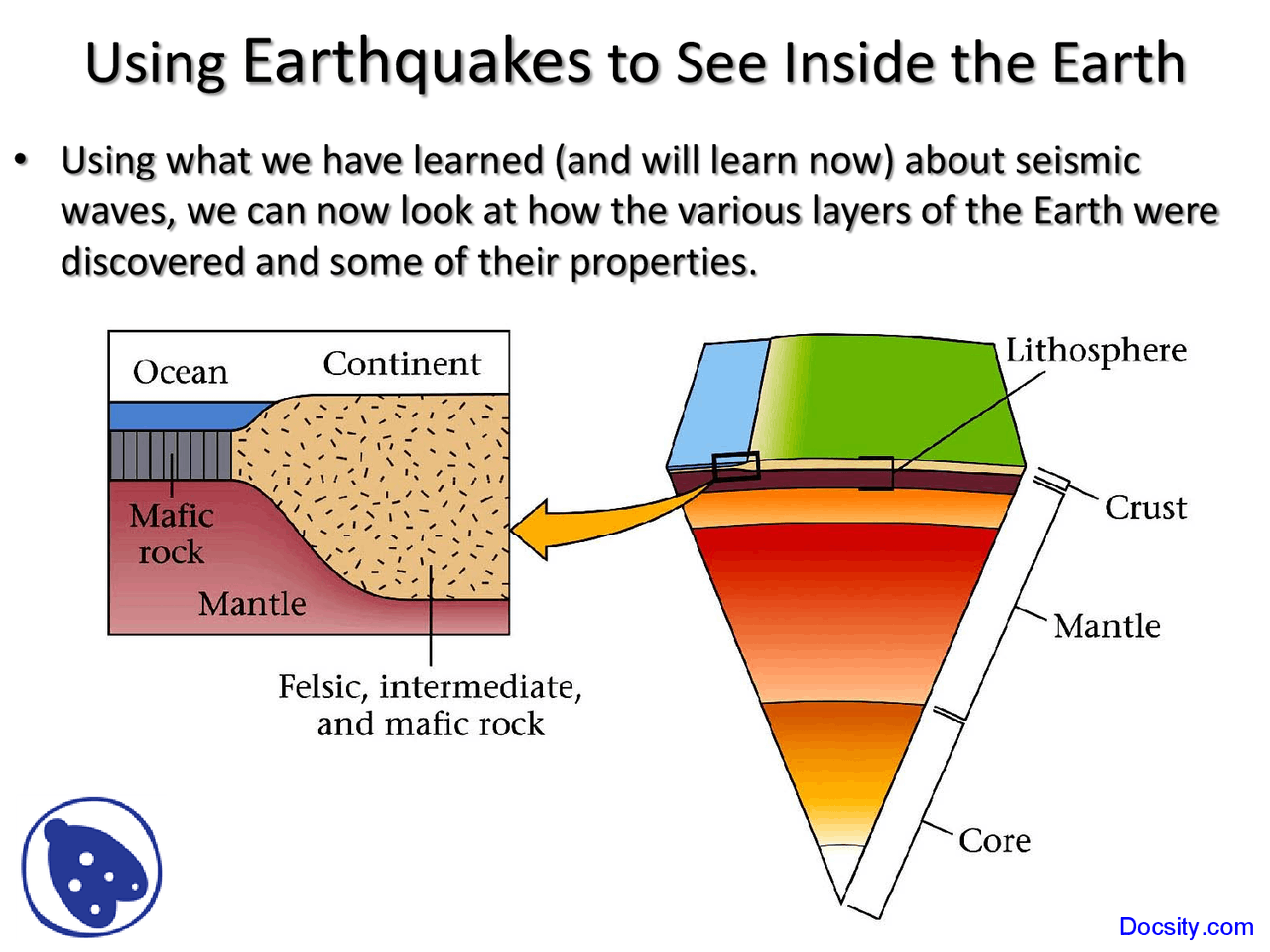 Using Earthquakes - Seismology - Lecture Slides - Docsity