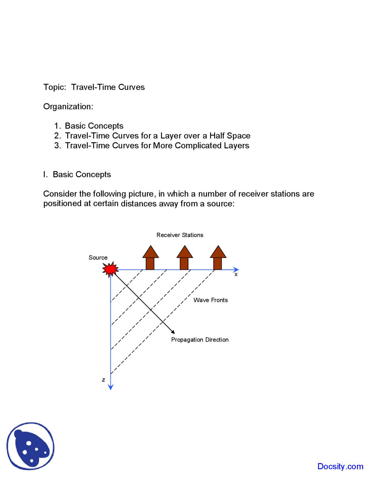 Travel Time Curves - Seismology - Lecture Notes | Study notes Geology ...
