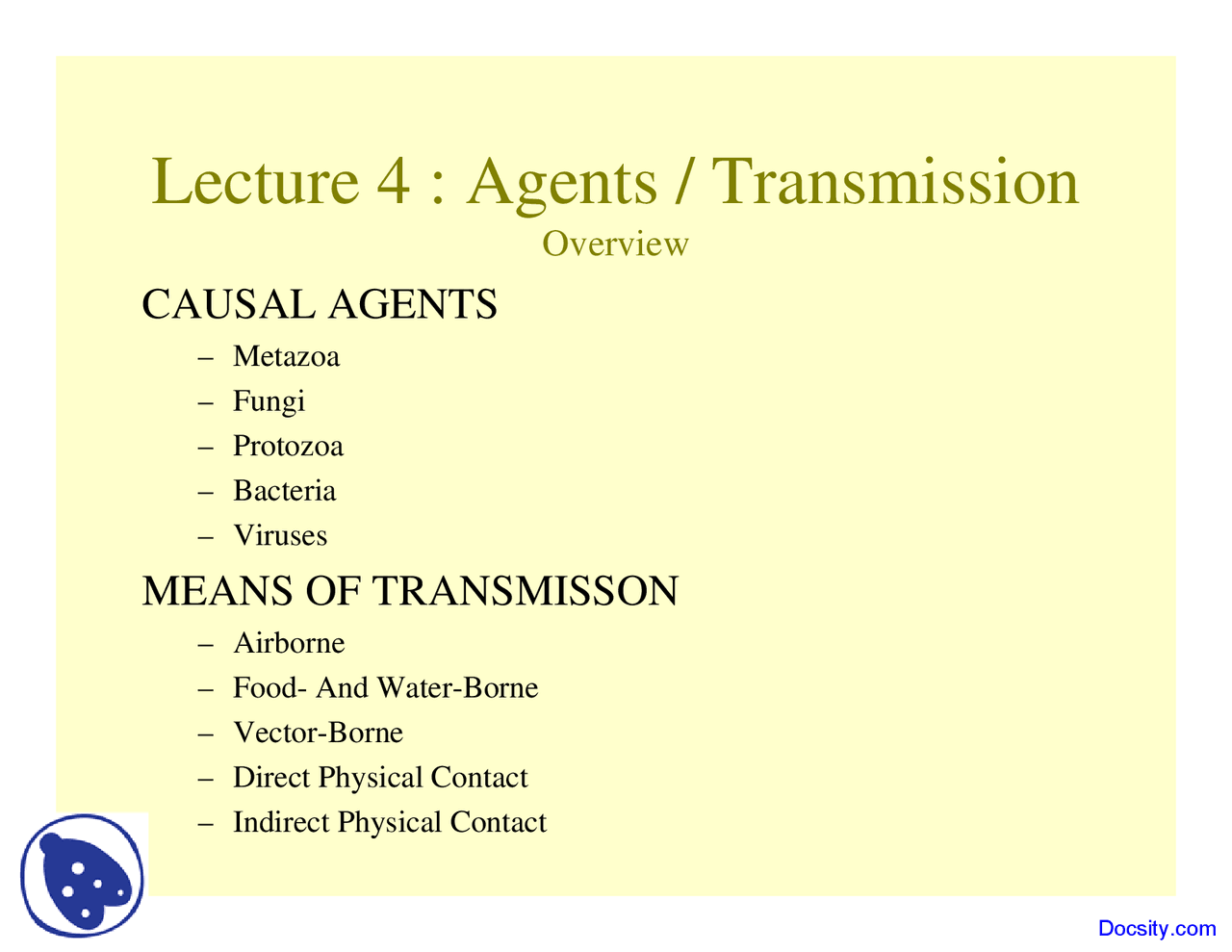 Transmission Geography Lecture Slides Docsity