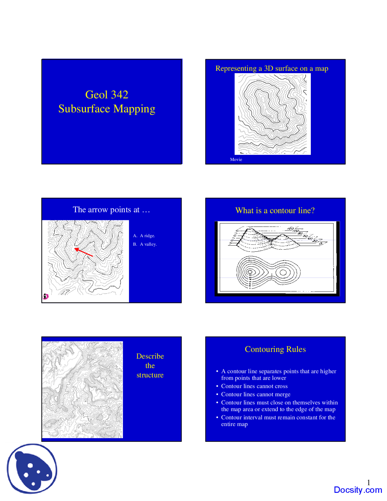 Subsurface - Structural Geology - Lecture Slides - Docsity