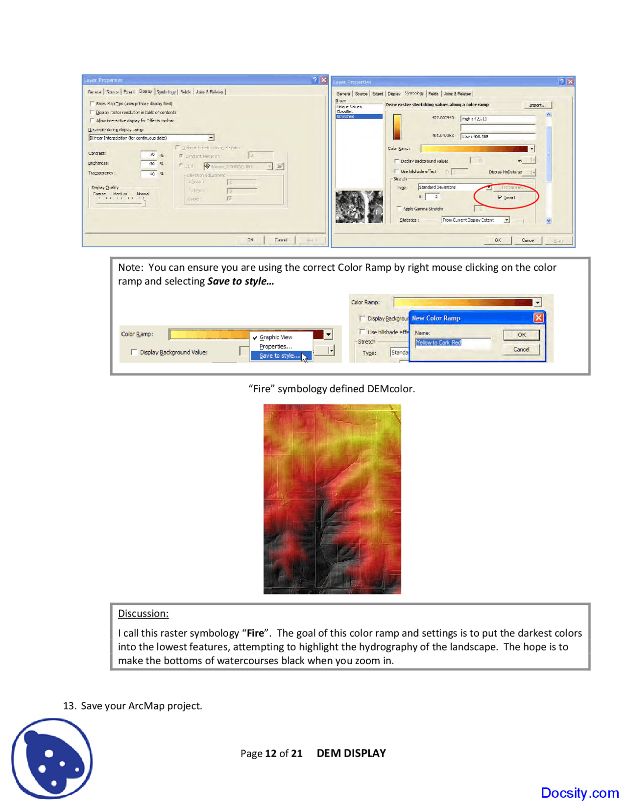 Dem Display Dem Display - Water Management - Lecture Slide - Docsity