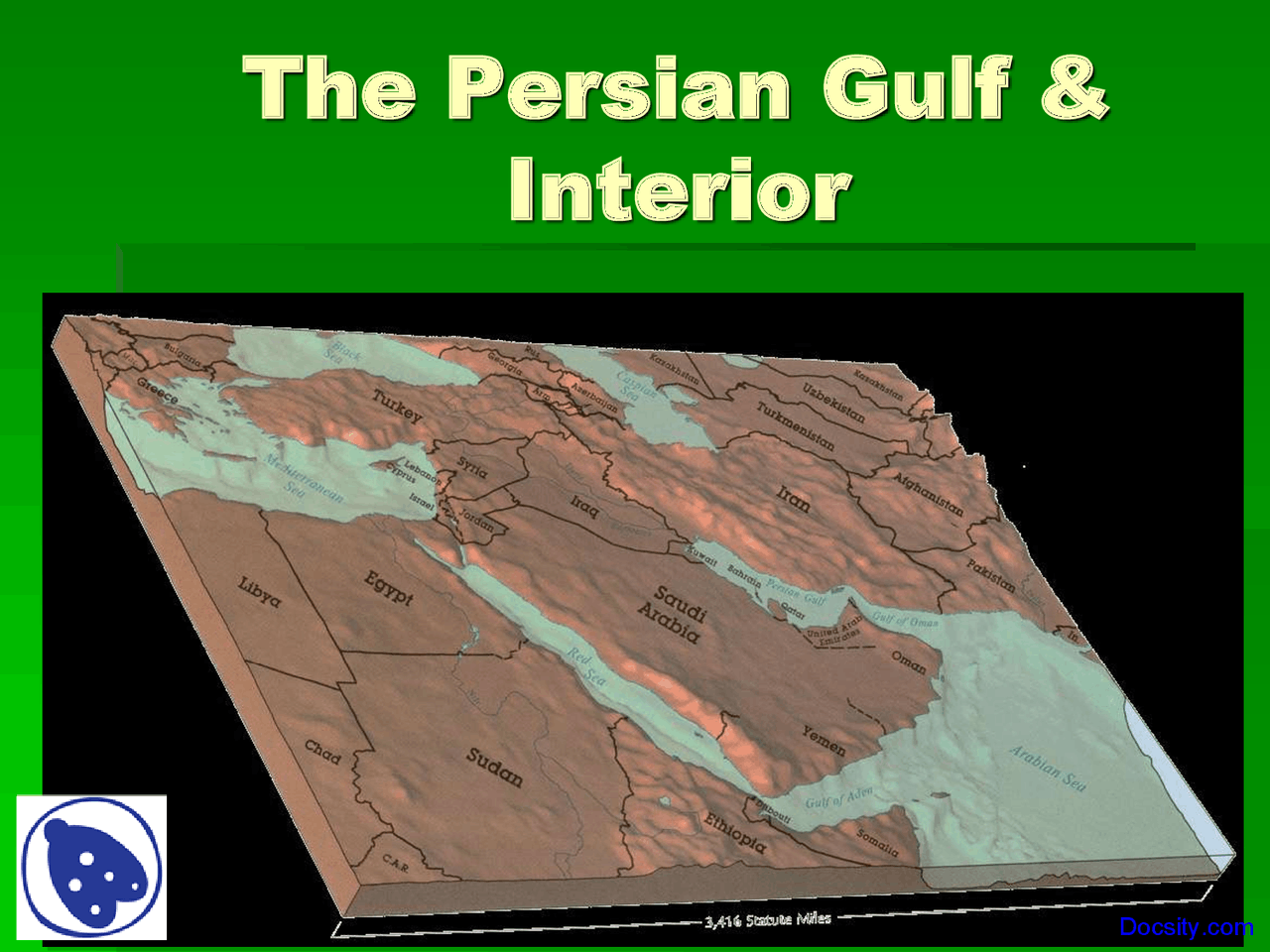 Persian Gulf Geography Lecture Slides Docsity