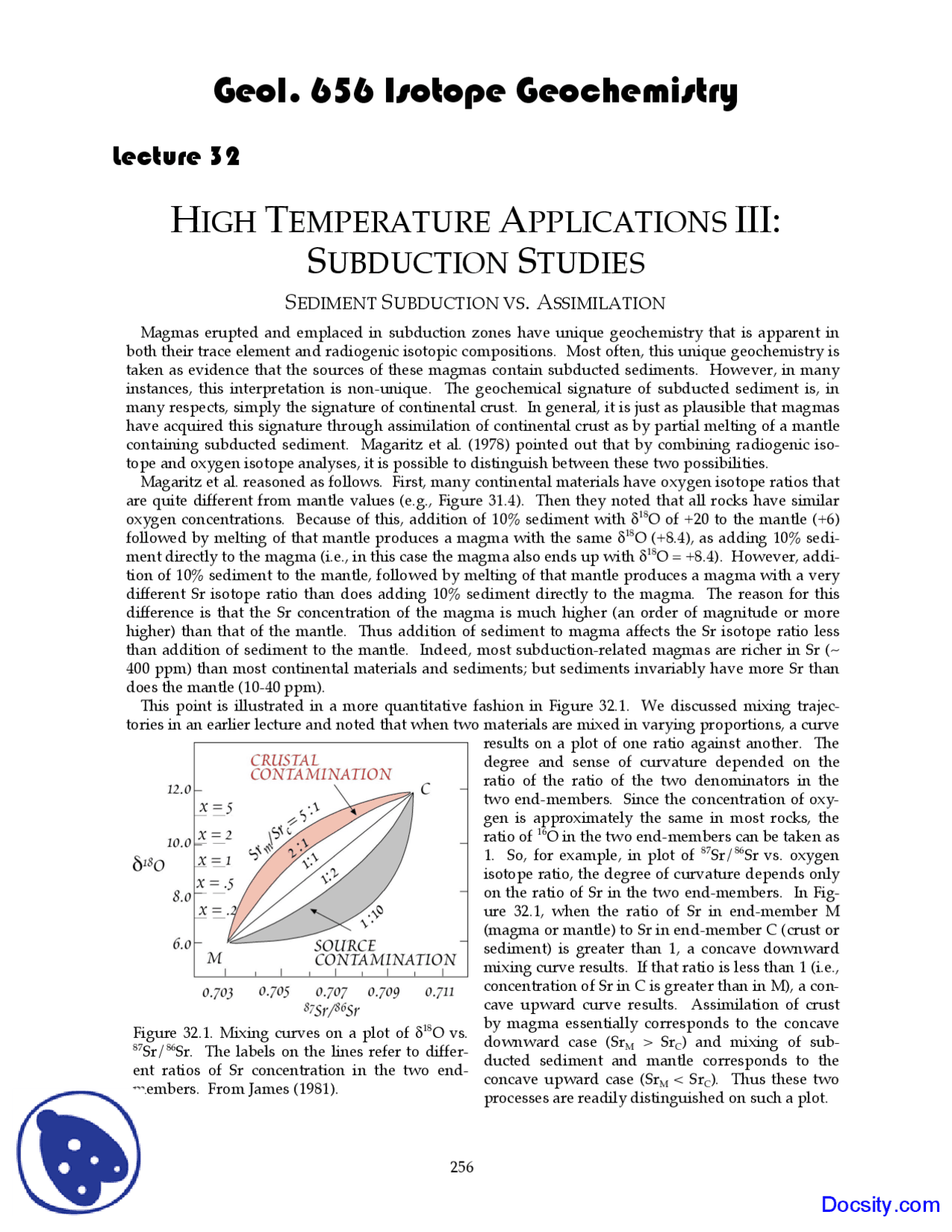 Heterogeneity Results - Geochemistry I - Lecture Notes - Docsity
