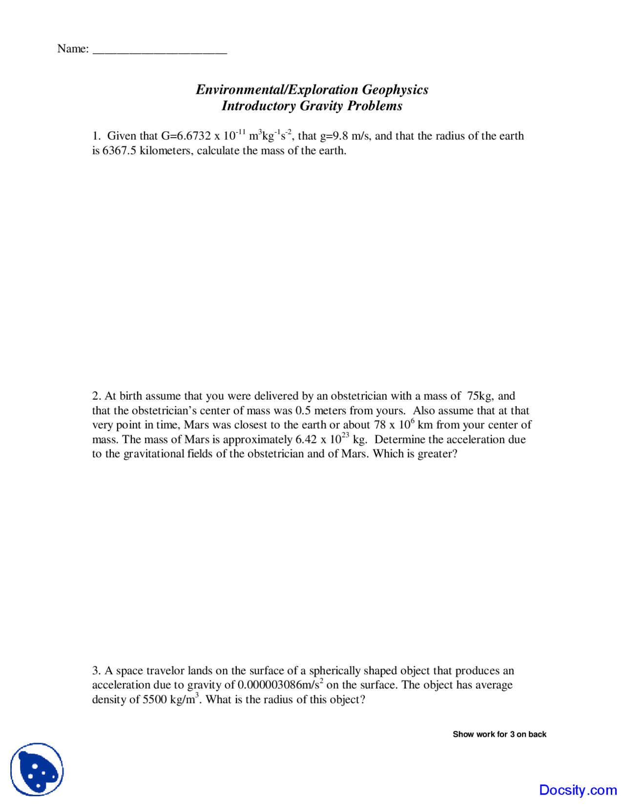 Exploration Geophysics - Environmental Geology - Lecture Notes | Study ...