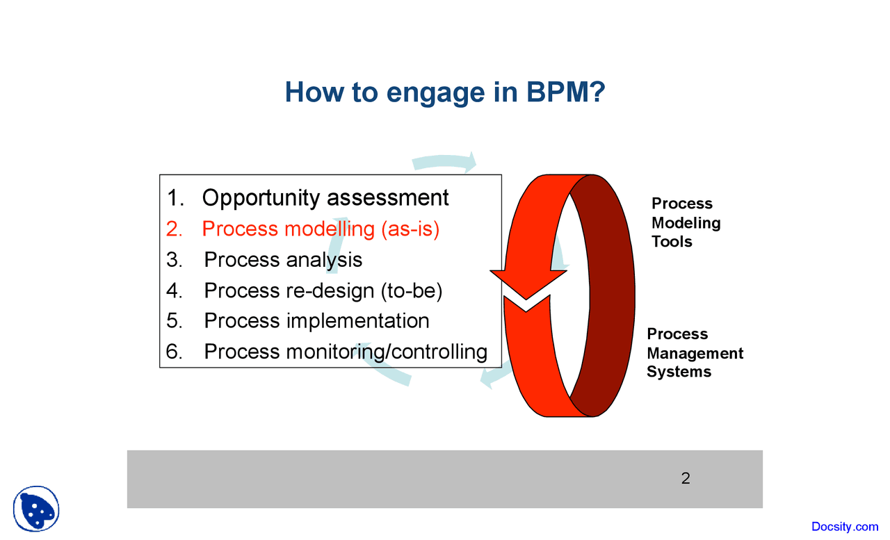 Purposes of Process Modeling - Buisness Management - Lecture Slides ...