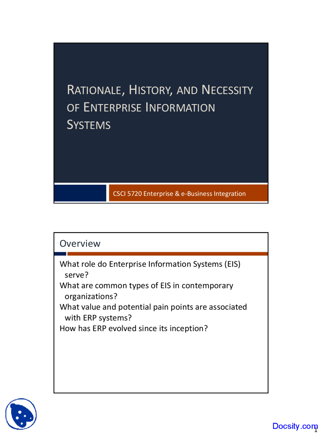 Rationale History and Necessity - Buisness Management - Lecture Slides ...