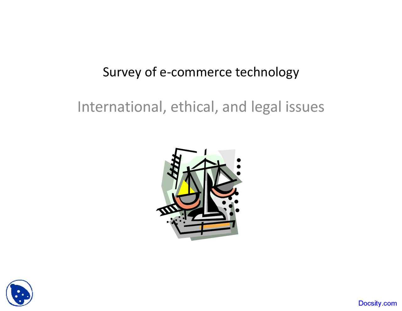 Language Issues - E-Commerce - Lecture Slides - Docsity