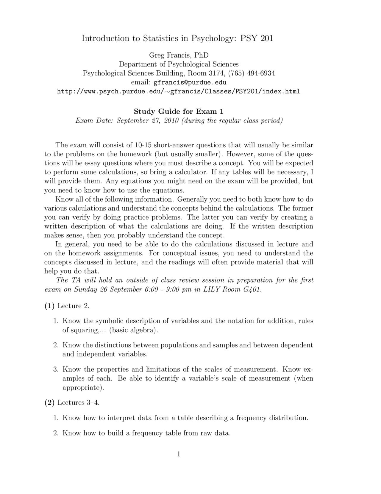 Basic Algebra - Introduction to Statistics in Psychology - Summary ...