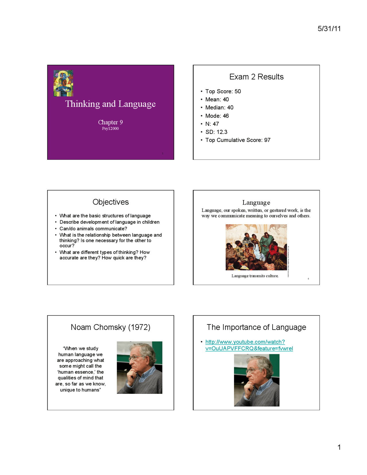 Language & Thinking: Examining the Link between Language & Cognitive ...