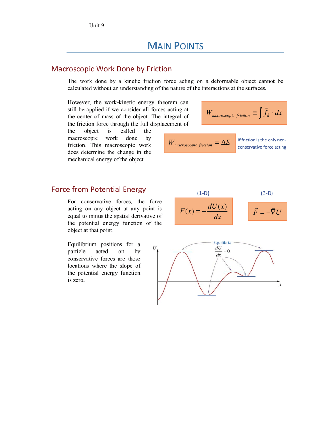 Work and Potential Energy - Physics for Scientists and Engineers I ...