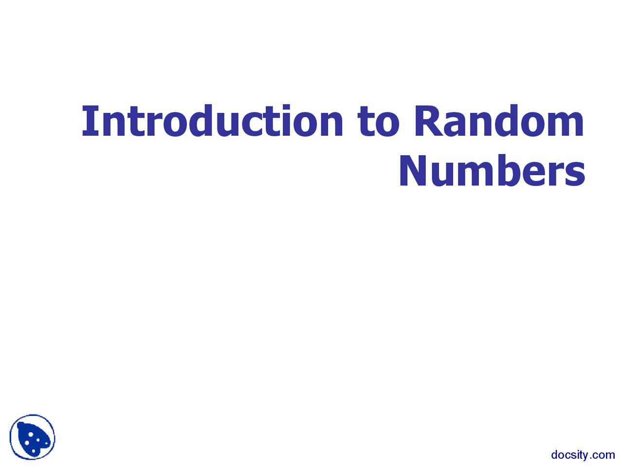 Introduction to Random Numbers - C Sharp Programming - Lecture Slides ...