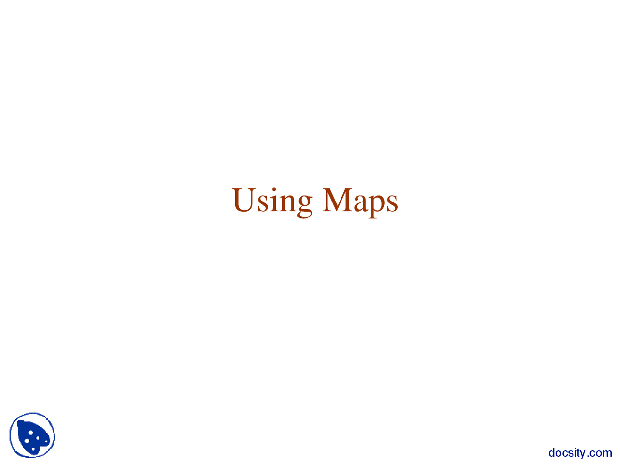 Using Maps - Programming Languages and Techniques II - Lecture Slides ...