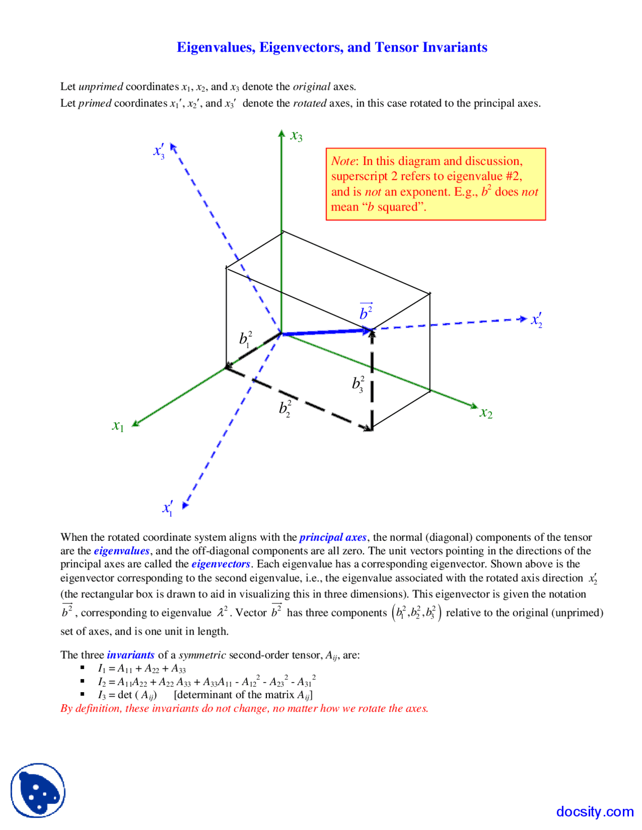 Eigenvalues and Eigenvectors - Foundations of Fluid Mechanics I ...