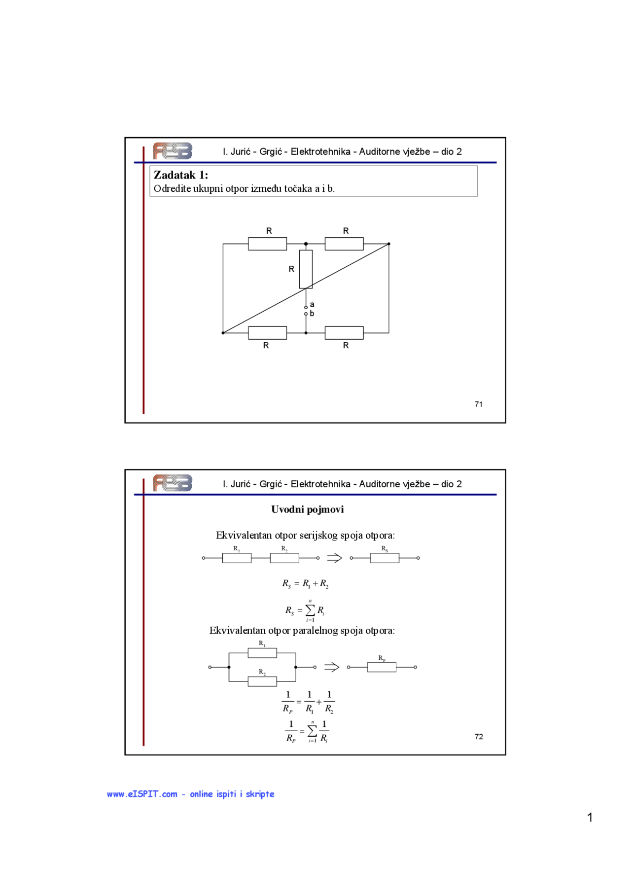 Elektrotehnika-Vezbe-Elektrotehnika (2) | Vežbe' predlog Osnove ...