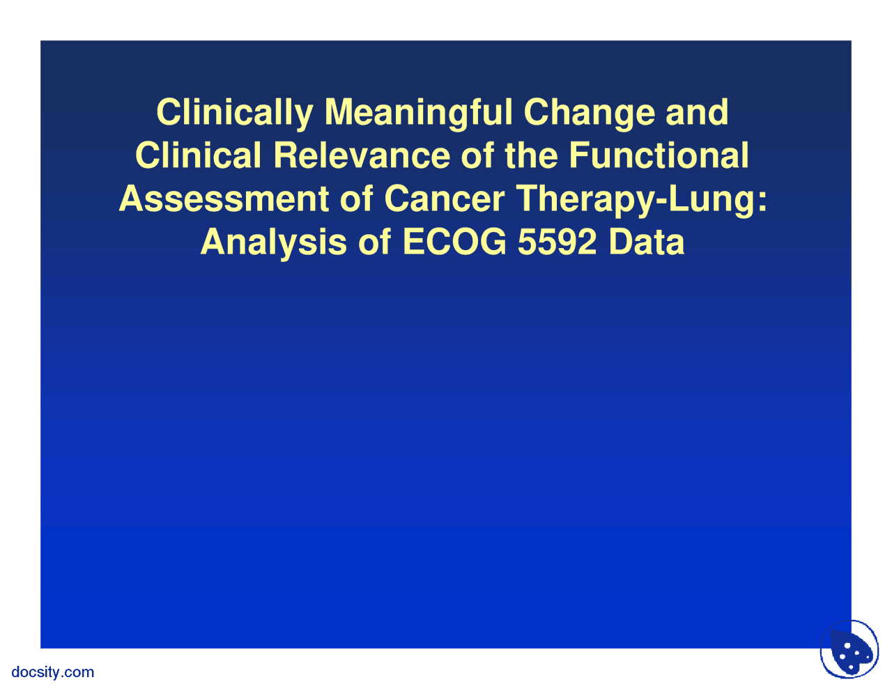 CLINICALLY MEANINGFUL DIFFERENCE DEFINITION visual data 4