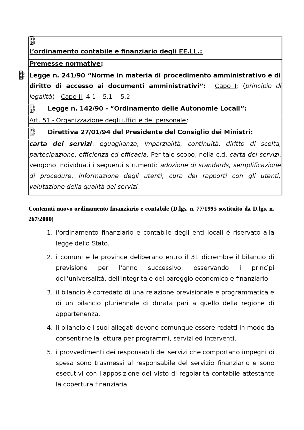 Dispensa Ordinamento Contabile degli Enti Locali Docsity Dispensa Ordinamento Contabile degli Enti Locali Docsity