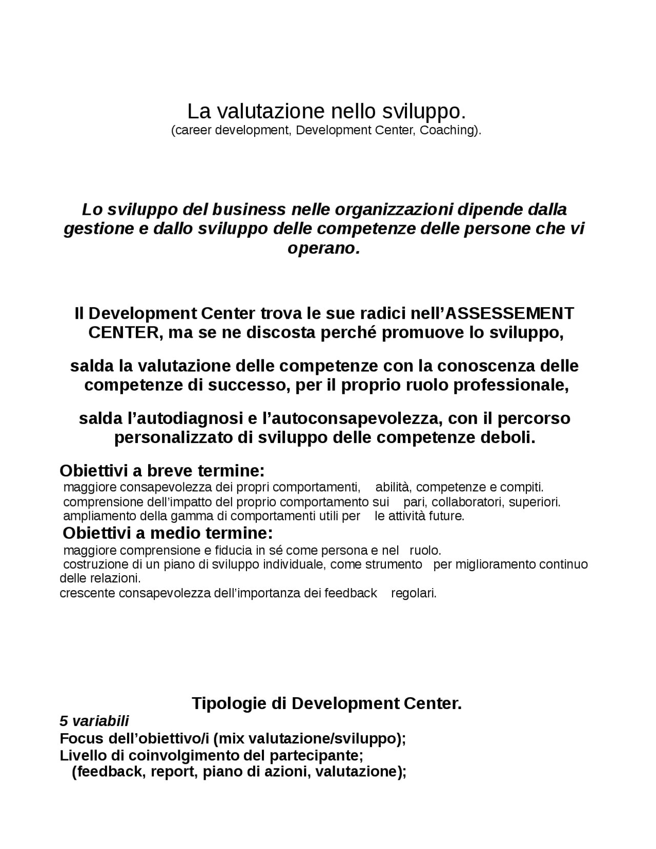 Development Centre Validity Developmental Center - Docsity
