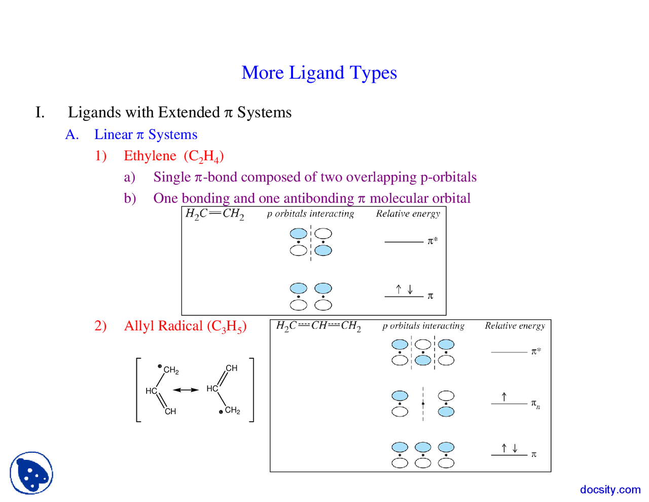 Ligands with Extended Pie Systems - Advanced Inorganic Chemistry ...