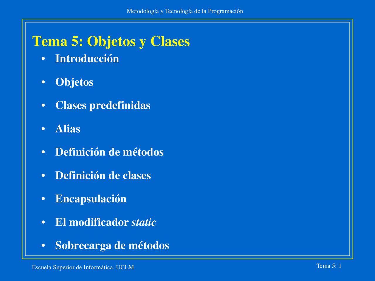 Apuntes sobre Objetos y Clases Parte1 | Appunti di Programming ...